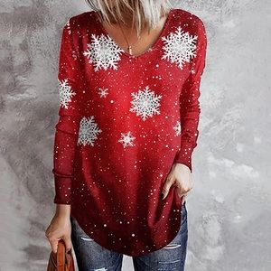 NWOT Snowflake Shirt, Size L